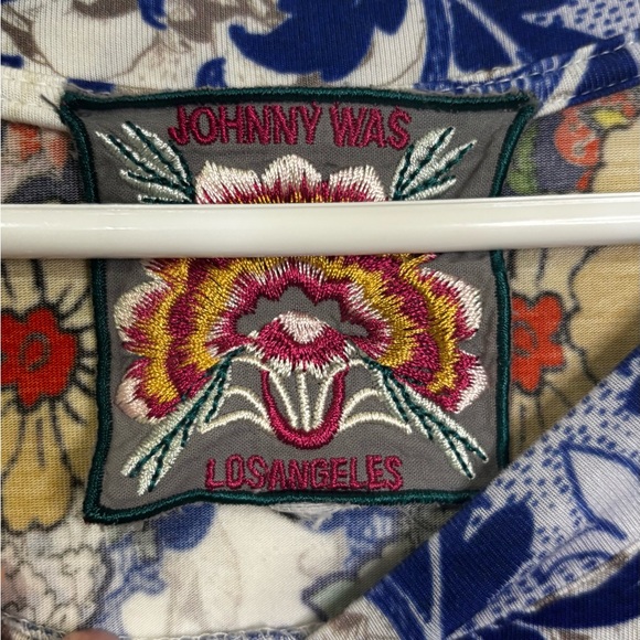 Johnny Was Multicolor Floral Midi Dress - Picture 8 of 9